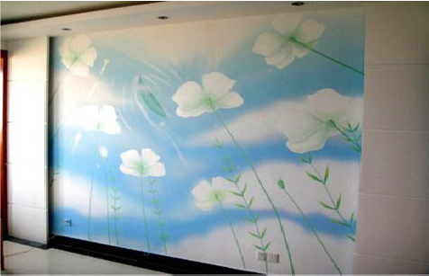 开封画墙绘怎么画好白云的蓬松感？