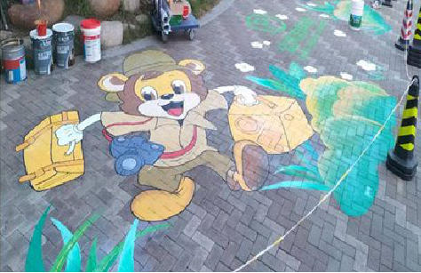 开封夏季画地面彩绘会遇到的问题