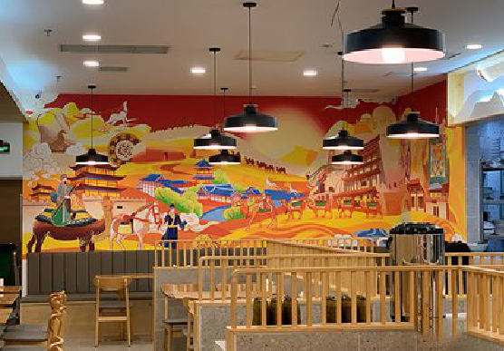 开封商业空间彩绘介绍。